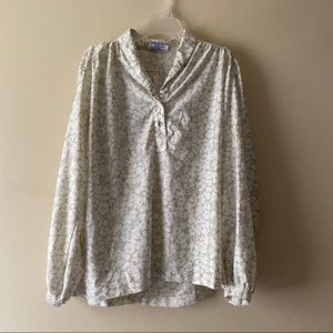 Vintage Ship n Shore Button Up Floral Shirt